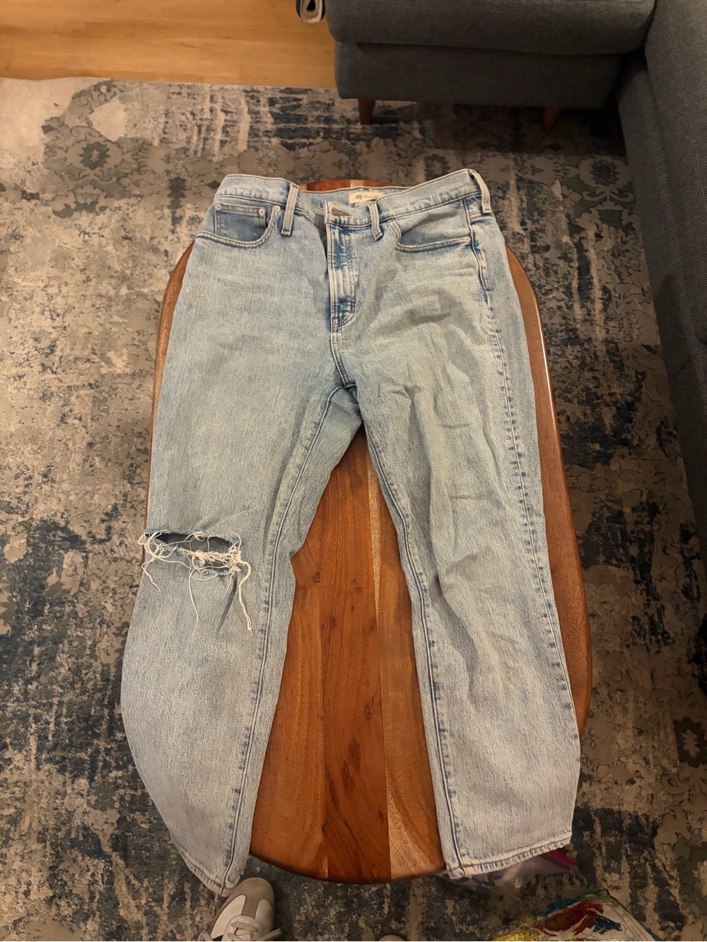 Madewell Light Blue Distressed Relaxed Men’s Jeans